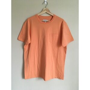 Banks Journal Mens Apricot Orange Organic Cotton Pocket T-Shirt Short Medium